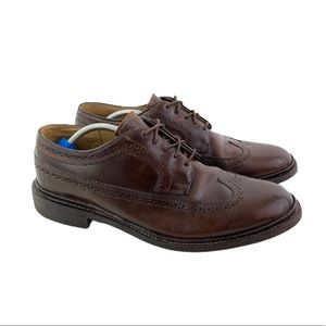 FRYE James Wingtip Brown Leather Oxford Men 9.5D